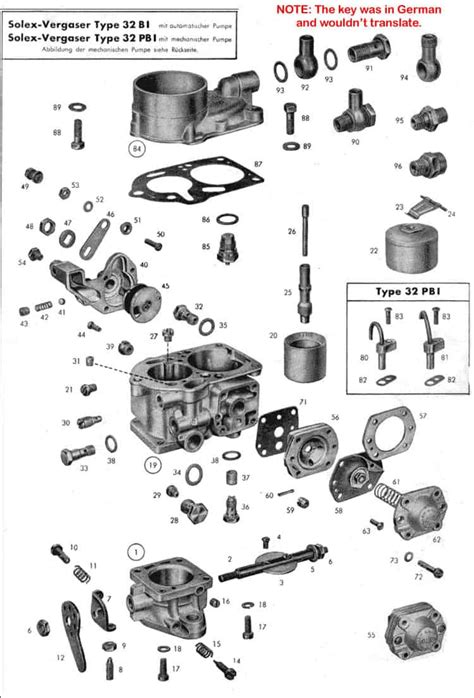 Fuel System Components. . Solex carburetor breakdown
